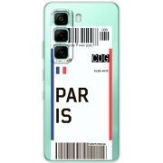 Прозорий чохол BoxFace Infinix Hot 60i Ticket Paris