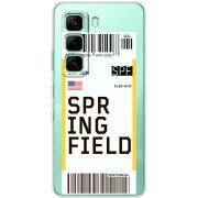 Прозорий чохол BoxFace Infinix Hot 60i Ticket Springfield