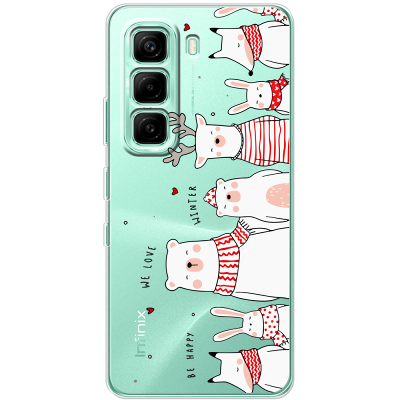 Прозорий чохол BoxFace Infinix Hot 60i The Friendly Beasts