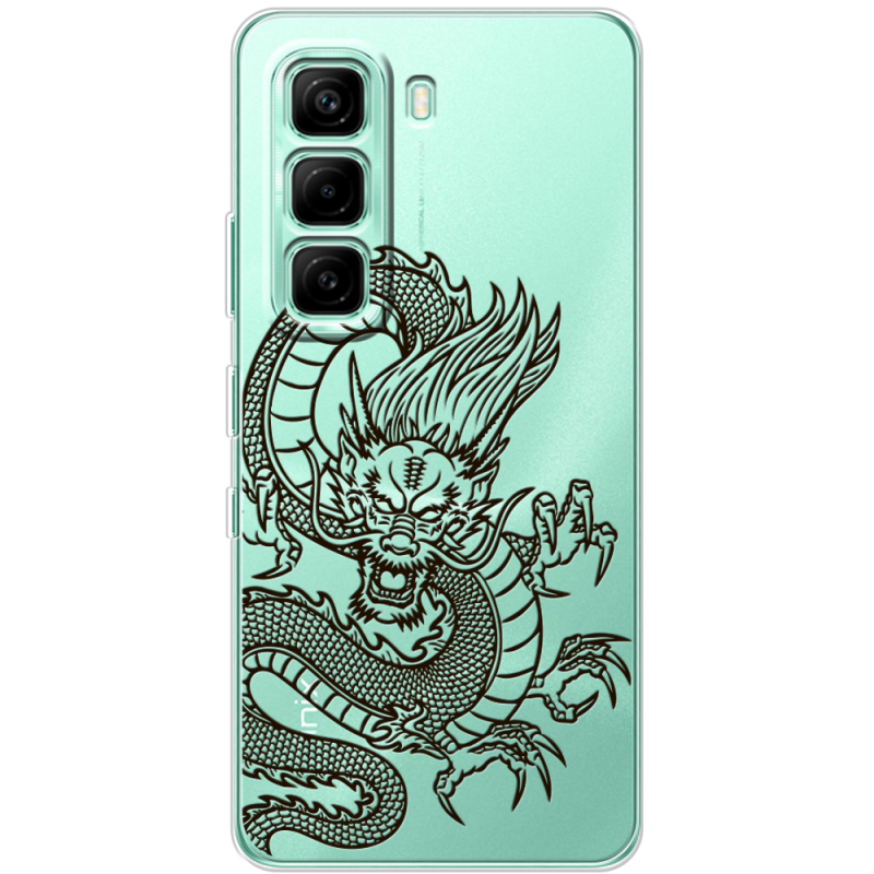 Прозорий чохол BoxFace Infinix Hot 60i Chinese Dragon
