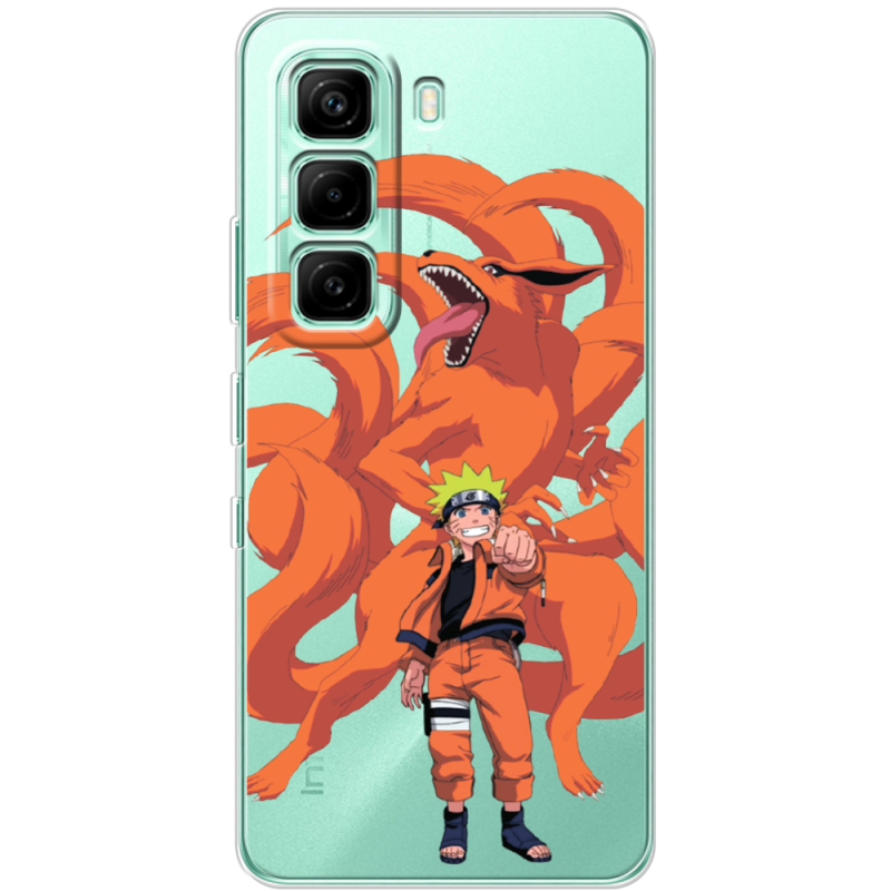 Прозорий чохол BoxFace Infinix Hot 60i Naruto and Kurama