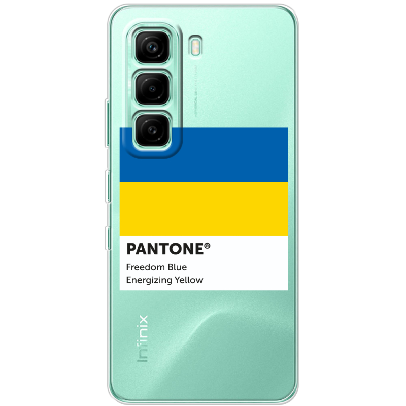 Прозорий чохол BoxFace Infinix Hot 60i Pantone вільний синій