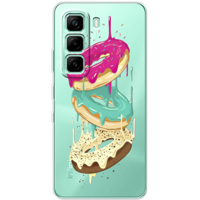 Прозорий чохол BoxFace Infinix Hot 60i Donuts