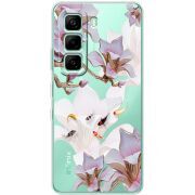 Прозорий чохол BoxFace Infinix Hot 60i Chinese Magnolia