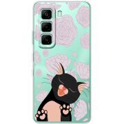 Прозорий чохол BoxFace Infinix Hot 60i Meow