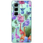 Прозорий чохол BoxFace Infinix Hot 60i Flamingo