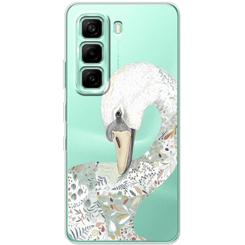 Прозорий чохол BoxFace Infinix Hot 60i Swan