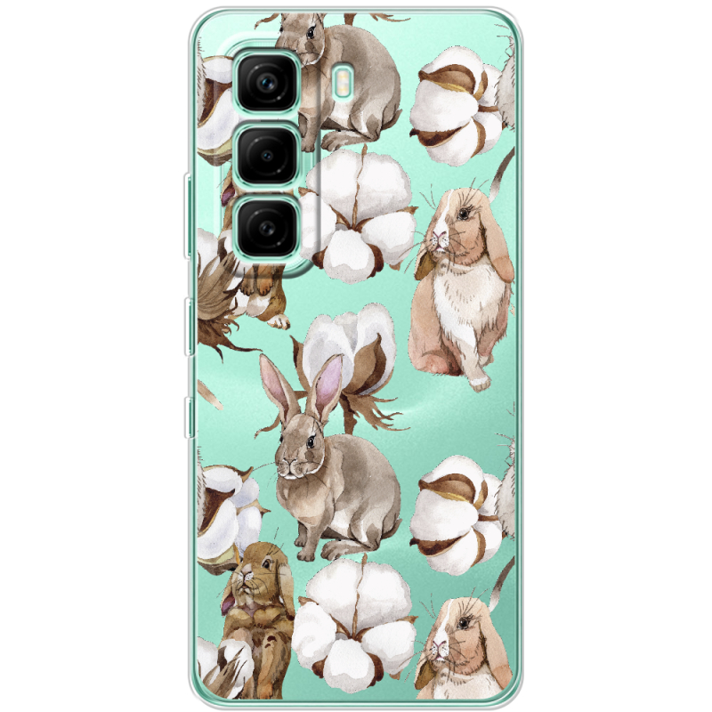 Прозорий чохол BoxFace Infinix Hot 60i Cotton and Rabbits