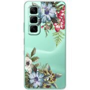 Прозорий чохол BoxFace Infinix Hot 60i Floral