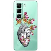 Чохол зі стразами Infinix Hot 60i Heart