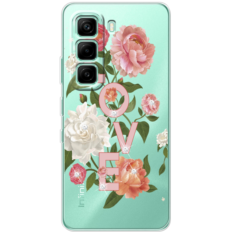 Чохол зі стразами Infinix Hot 60i Love