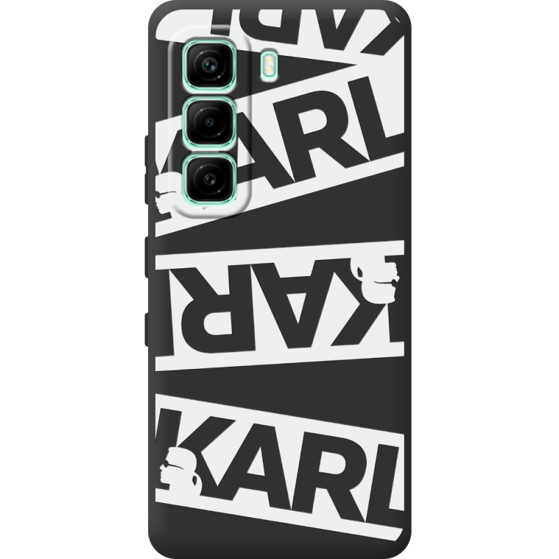 Чорний чохол BoxFace Infinix Hot 60i White Karl