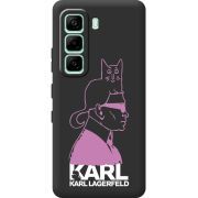 Чорний чохол BoxFace Infinix Hot 60i Pink Karl