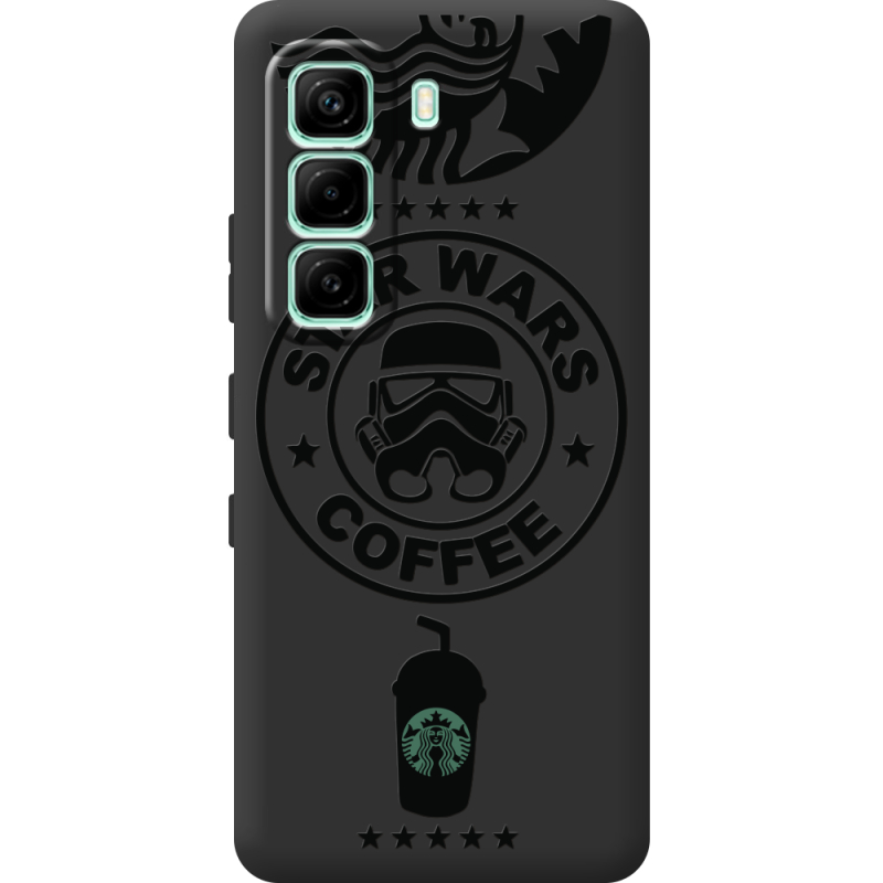 Чорний чохол BoxFace Infinix Hot 60i Dark Coffee