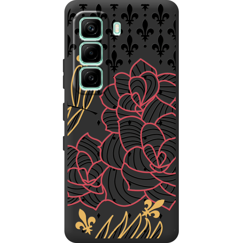 Чорний чохол BoxFace Infinix Hot 60i FranceFlowers