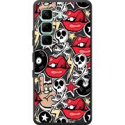 Чорний чохол BoxFace Infinix Hot 60i Rock Graffiti
