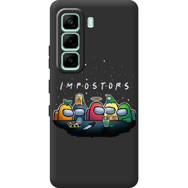 Чорний чохол BoxFace Infinix Hot 60i Among Us Impostors