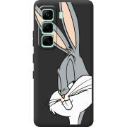 Чорний чохол BoxFace Infinix Hot 60i Lucky Rabbit