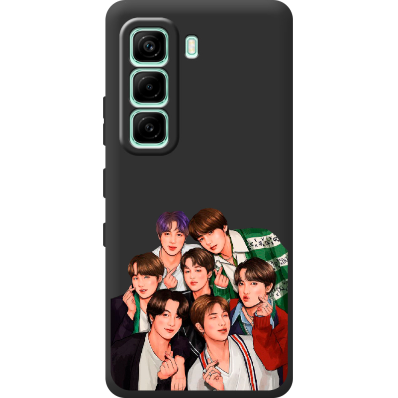 Чорний чохол BoxFace Infinix Hot 60i BTS