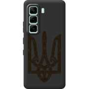 Чорний чохол BoxFace Infinix Hot 60i Ukrainian Trident