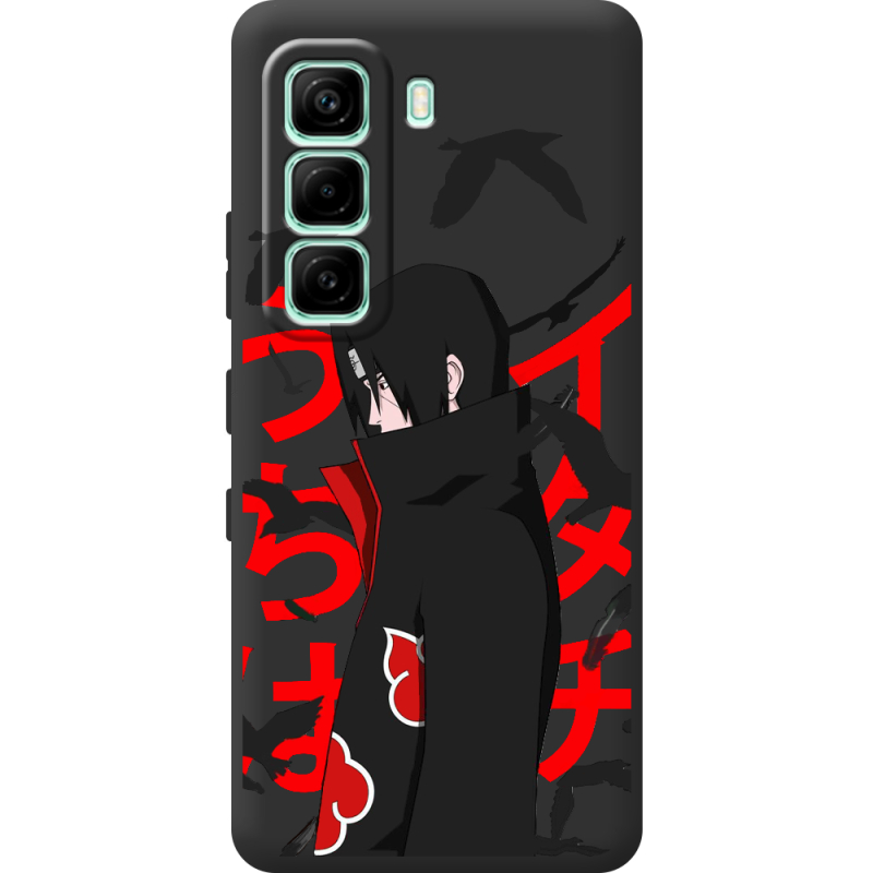 Чорний чохол BoxFace Infinix Hot 60i Учиха Итачи