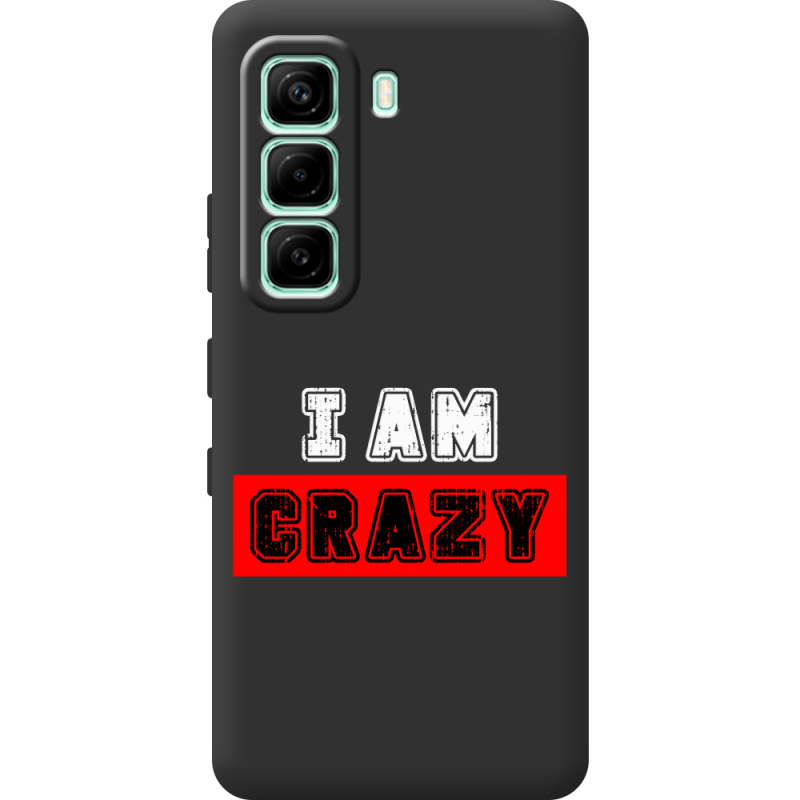 Чорний чохол BoxFace Infinix Hot 60i I'm Crazy