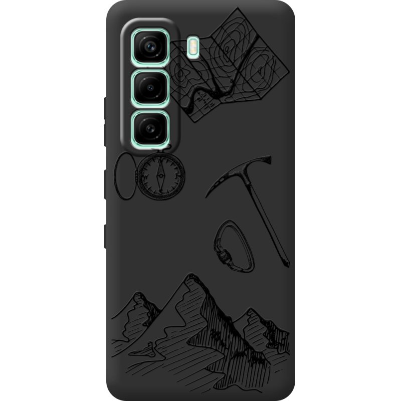 Чорний чохол BoxFace Infinix Hot 60i Mountains