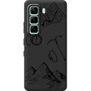 Чорний чохол BoxFace Infinix Hot 60i Mountains