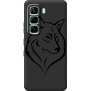 Чорний чохол BoxFace Infinix Hot 60i Wolf