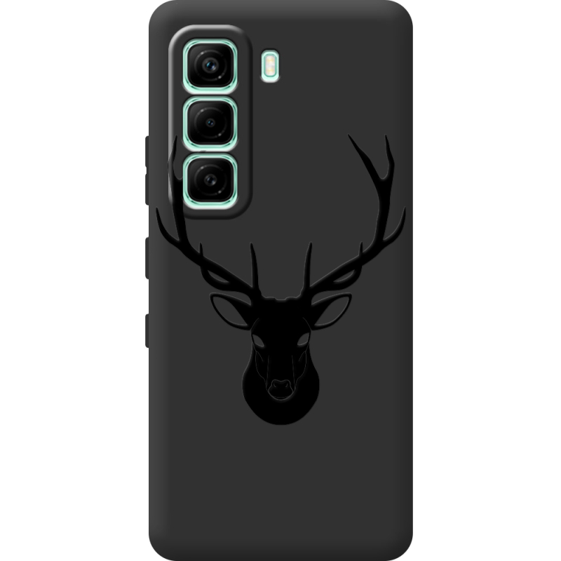 Чорний чохол BoxFace Infinix Hot 60i Deer