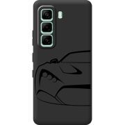 Чорний чохол BoxFace Infinix Hot 60i Sportcar