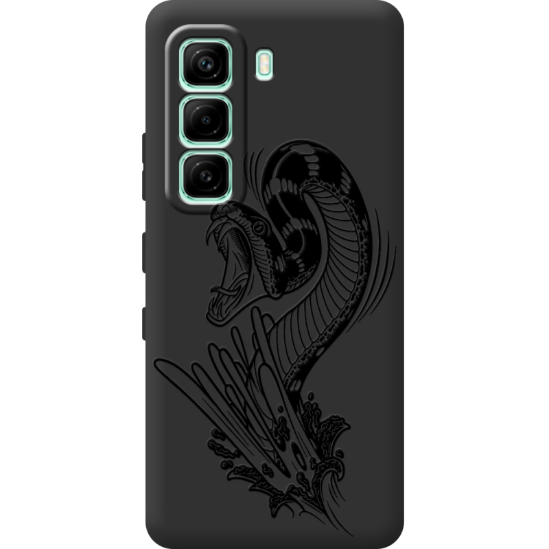 Чорний чохол BoxFace Infinix Hot 60i Snake
