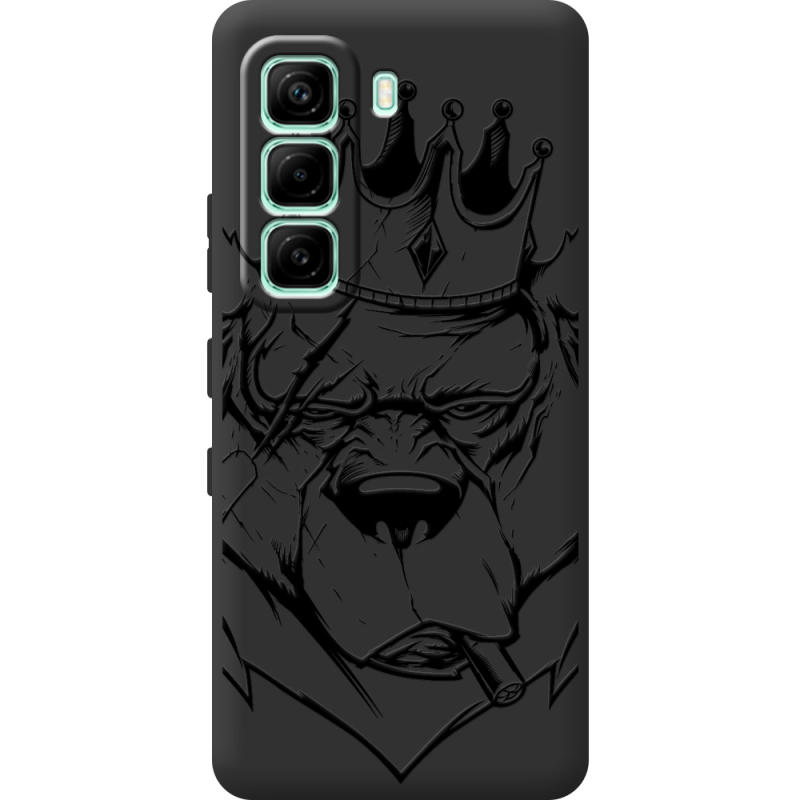 Чорний чохол BoxFace Infinix Hot 60i Bear King