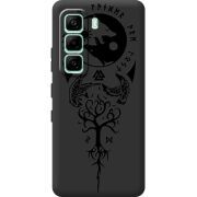 Чорний чохол BoxFace Infinix Hot 60i Hugin and Munin