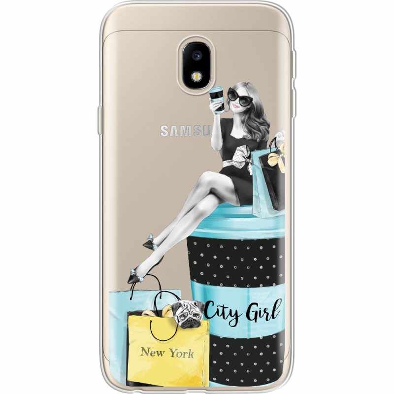Прозрачный чехол Uprint Samsung J330 Galaxy J3 2017 City Girl