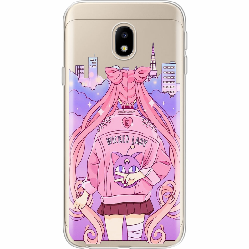 Прозрачный чехол Uprint Samsung J330 Galaxy J3 2017 Wiked Lady