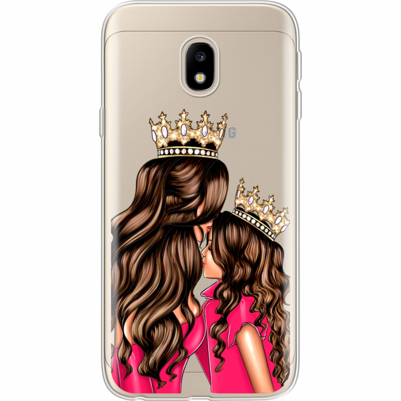 Прозрачный чехол Uprint Samsung J330 Galaxy J3 2017 Queen and Princess