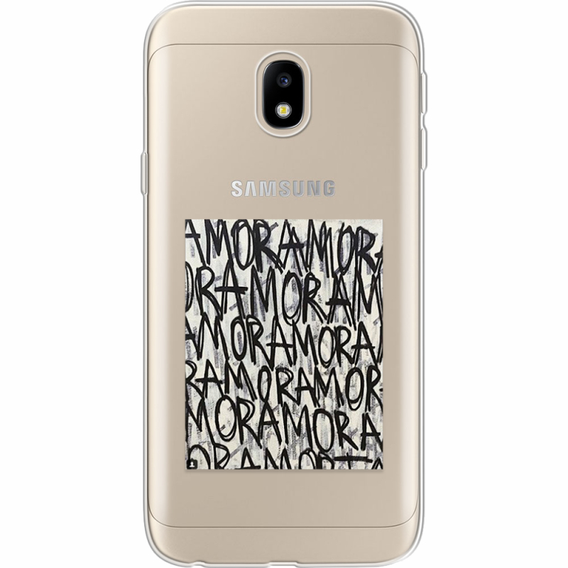 Прозрачный чехол Uprint Samsung J330 Galaxy J3 2017 Amor Amor
