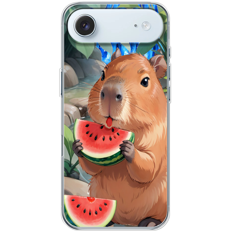 Чохол BoxFace Apple iPhone 17 Air Капібара з кавуном