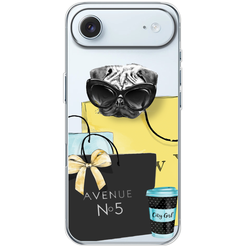 Прозорий чохол BoxFace Apple iPhone 17 Air Fashion Pug