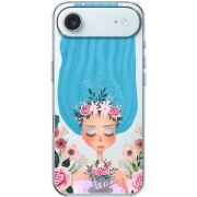 Прозорий чохол BoxFace Apple iPhone 17 Air Blue Hair