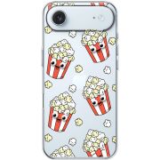 Прозорий чохол BoxFace Apple iPhone 17 Air с 3D-глазками Popcorn