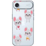 Прозорий чохол BoxFace Apple iPhone 17 Air с 3D-глазками Mouse