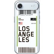 Прозорий чохол BoxFace Apple iPhone 17 Air Ticket Los Angeles