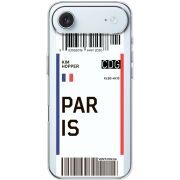 Прозорий чохол BoxFace Apple iPhone 17 Air Ticket Paris