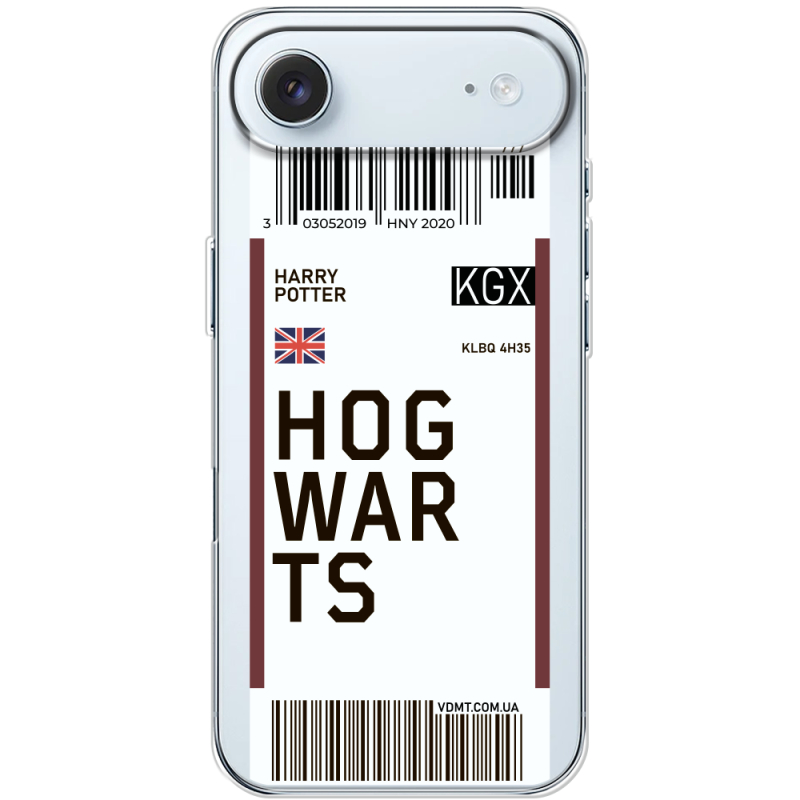 Прозорий чохол BoxFace Apple iPhone 17 Air Ticket Hogwarts