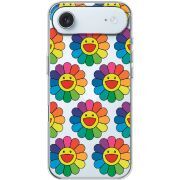 Прозорий чохол BoxFace Apple iPhone 17 Air Hippie Flowers