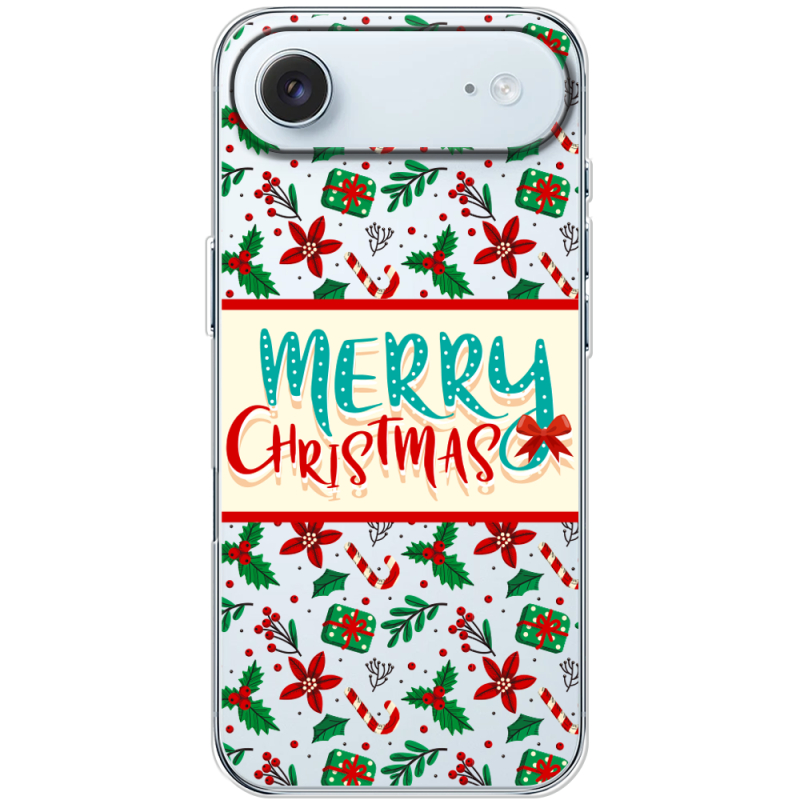 Прозорий чохол BoxFace Apple iPhone 17 Air Vintage Christmas Pattern