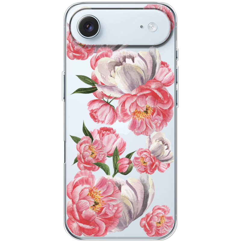 Прозорий чохол BoxFace Apple iPhone 17 Air Peony Watercolor Style