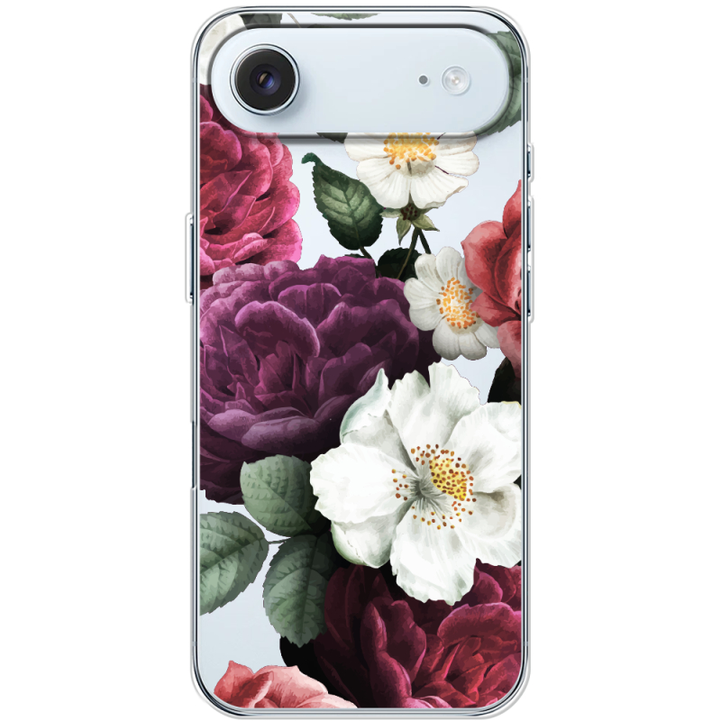 Прозорий чохол BoxFace Apple iPhone 17 Air Floral Dark Dreams